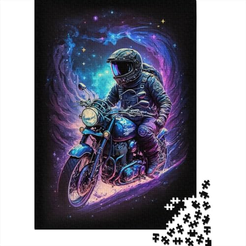 Puzzle 1000 Teile für Kinder, Galaxy-Motorräder, Puzzle für Kinder, Brettpuzzle, Familiendekoration, 1000 Stück (75 x 50 cm) von WXMMoney