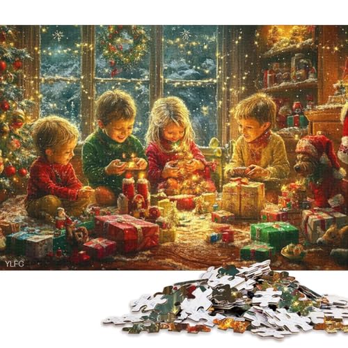 Puzzle 1000 Teile für Kinder, Weihnachtspuzzle für Kinder, Holzpuzzle, tolles Geschenk für Freunde und Familie, 1000 Teile (75 x 50 cm) von WXMMoney