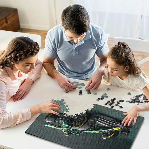 Puzzle für Erwachsene, 1000 Teile, Kunst, Sportwagen, kreatives quadratisches Puzzle für Kinder und Holzpuzzle, anspruchsvolles Spiel, 1000 Teile (75 x 50 cm) von WXMMoney
