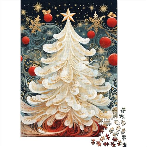 Puzzle für Erwachsene, 1000 Teile, Weihnachtsbaum-Puzzles für Teenager, Geschenke für Erwachsene, Puzzle-Geschenke, 1000 Teile (75 x 50 cm) von WXMMoney