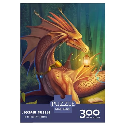 Puzzle für Erwachsene, Drachen-Puzzle, Holzpuzzle, Puzzles für Erwachsene, Lernspiel, Herausforderungsspielzeug, 300 Teile (40 x 28 cm) von WXMMoney