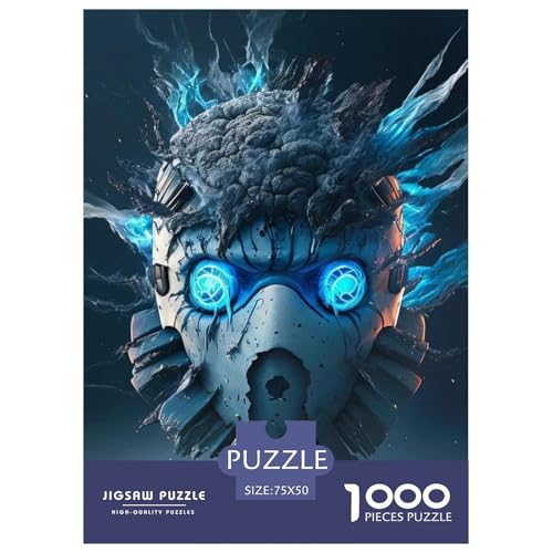 Puzzle für Erwachsene, Künstlerische Masken, Puzzle 1000 Teile, Puzzle für Erwachsene, Lernspiel, Herausforderungsspielzeug, 1000 Teile (75 x 50 cm) von WXMMoney