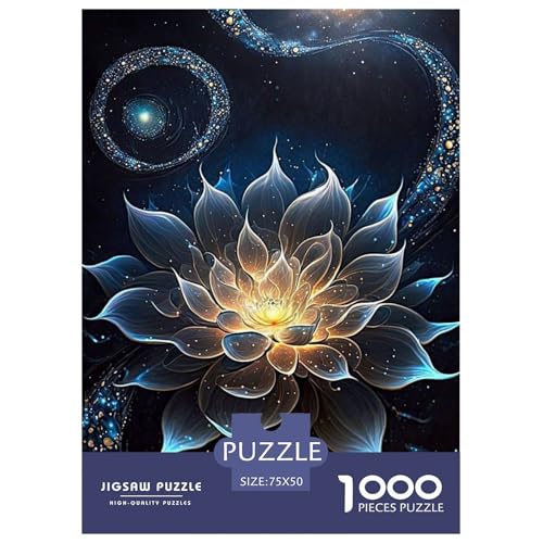 Puzzle für Erwachsene, Kunstblumen, Holzpuzzle für Teenager, Geschenke, Heimdekoration, Puzzlespielzeug, 1000 Teile (75 x 50 cm) von WXMMoney