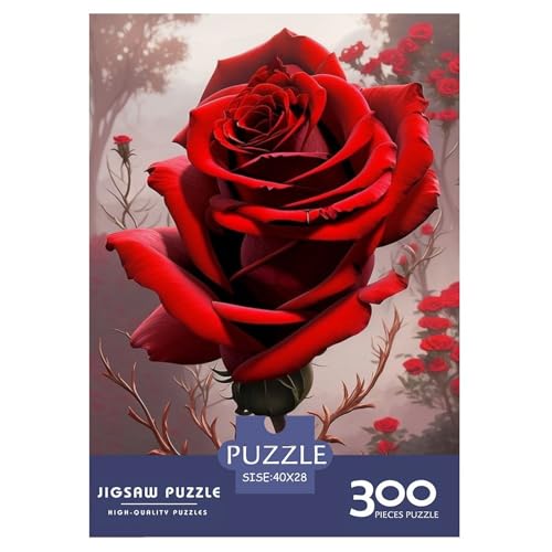 Puzzle für Erwachsene, Kunstblumen, Puzzles für Erwachsene, Lernspiel, Herausforderungsspielzeug, 300 Teile (40 x 28 cm) von WXMMoney