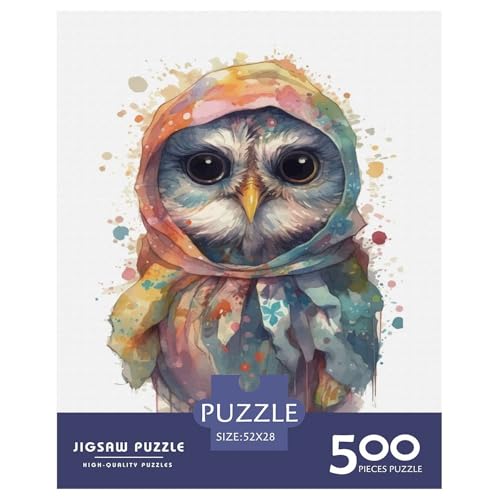 Puzzle für Erwachsene, Tierkunst, Vogel-Puzzle für Erwachsene, Lernspiel, Herausforderungsspielzeug, 500 Teile (52 x 38 cm) von WXMMoney