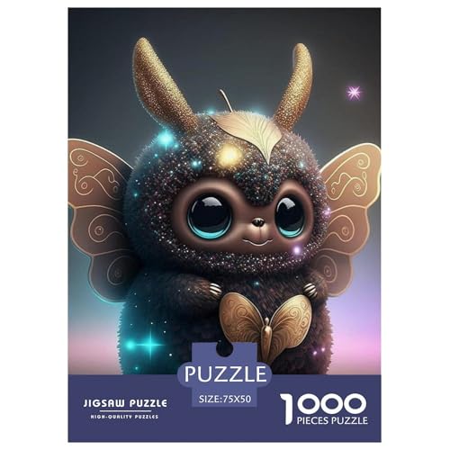 Puzzle für Erwachsene, süße Monster-Puzzles, Holzpuzzles, Puzzles für Erwachsene, Lernspiel, Herausforderungsspielzeug, 1000 Teile (75 x 50 cm) von WXMMoney