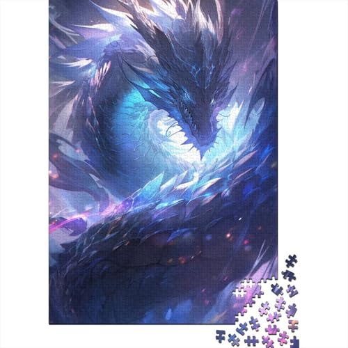 Puzzle für Erwachsene 1000 Teile Anime Art Dragon Jigsaw Kreatives rechteckiges Puzzle Dekomprimierungsspiel 1000 Teile (75 x 50 cm) von WXMMoney