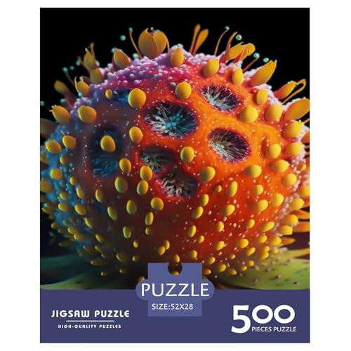 Puzzle für Erwachsene und Jugendliche, Kunst, exotische Früchte, Holzpuzzle, Puzzle für Erwachsene, ab 14 Jahren, 500 Teile (52 x 38 cm) von WXMMoney