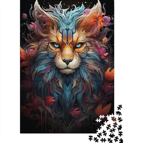 Puzzle für Kinder, 1000 Teile, Wilder Löwe, Puzzle für Kinder, anspruchsvolles Denkspiel, 1000 Teile (75 x 50 cm) von WXMMoney