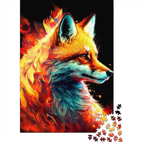 Puzzle für Kinder, 300 Teile, Fantasy Fox4, Holzpuzzle, schwierige Puzzles, Lernspielzeug, Geschenk, Puzzlespiele, 300 Teile (40 x 28 cm) von WXMMoney