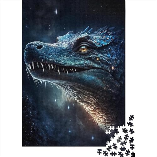 Puzzle für Kinder, 300 Teile, Galaxie-Krokodil, Puzzle für Kinder und Holzbrett-Puzzle, Spielzeug, Denkspiel, 300 Teile (40 x 28 cm) von WXMMoney