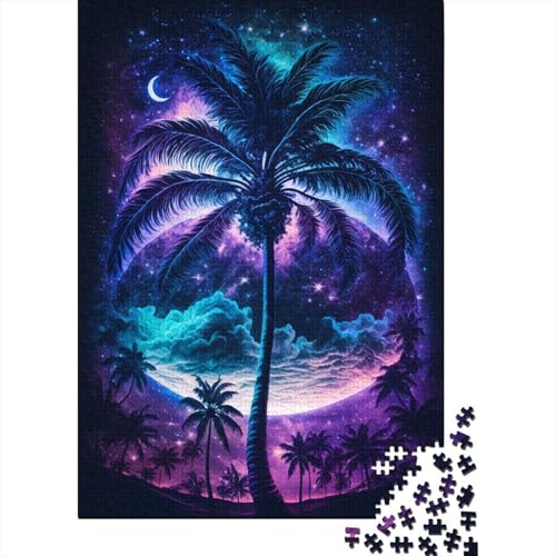 Puzzle für Kinder, 300 Teile, klassisches Galaxy Art Beach-Holzpuzzle, entspannendes Puzzle, Puzzlespiel, Denksportaufgaben, 300 Teile (40 x 28 cm) von WXMMoney