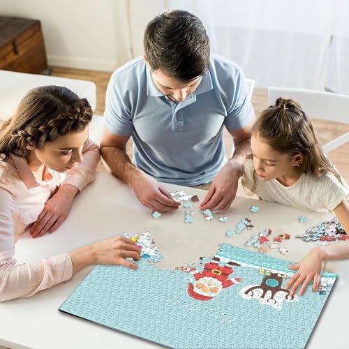 Puzzle für Kinder, 300-teilige Weihnachtsbilder, kreative quadratische Puzzles für Kinder und zum Stressabbau, Holzpuzzlespiele und einzigartige Geschenke (40 x 28 cm) von WXMMoney