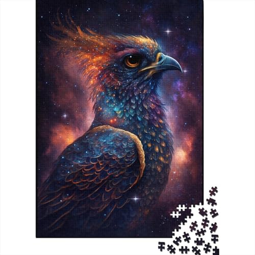 Puzzle für Kinder, 500 Stück, Phönix-Vogel, quadratisches Puzzle für Kinder und Holzbrett-Puzzle, tolle Kinder, 500 Teile (52 x 38 cm) von WXMMoney