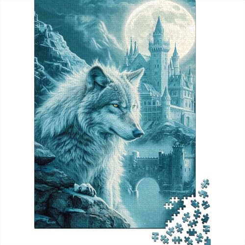 Puzzle für Kinder, 500 Teile, Art Wolf, Puzzles für Kinder und Holzbrett-Puzzles, Spielzeug, Denkspiel, 500 Teile (52 x 38 cm) von WXMMoney