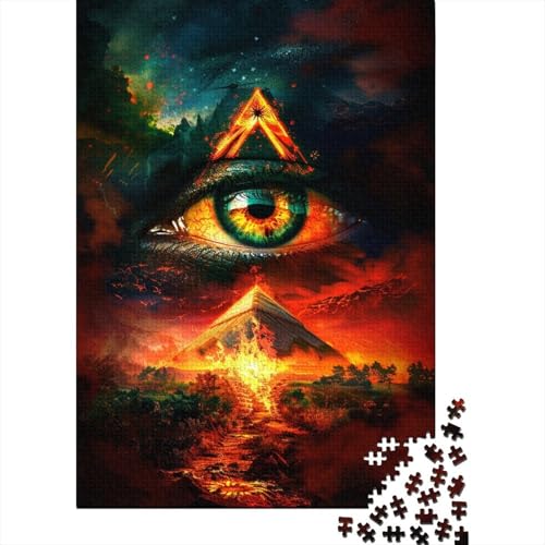 Puzzles für Kinder, Puzzle Eye for Art, Puzzles 300 Teile für Kinder, Holzpuzzle für Kinder ab 18 Jahren, lustiges Geschenk, 300 Stück (40 x 28 cm) von WXMMoney