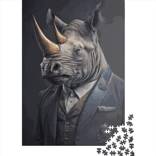 Rhinoceros Portrait 1000 Stück Puzzle Für Erwachsene 1000 Stück Puzzle Für Erwachsene-Crazy Candy-1000 Stück Puzzle Große Puzzles Kinder Lernspiel Spielzeug Geschenk Für Die Wanddekoration Puzzel 1000 von WXMMoney