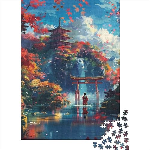 Schöne, verträumte Landschaft, Puzzle 500 Teile, Puzzle für Kinder, Denkspiel, Puzzlespielzeug für Kinder, 500 Teile (52 x 38 cm) von WXMMoney