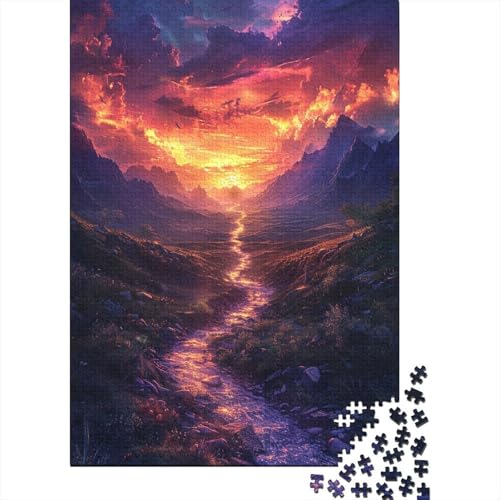 Schöne Berge Puzzle 1000 Teile Puzzle für Kinder Denkspiel Puzzle Spielzeug für Kinder 1000 Teile (75x50cm) von WXMMoney