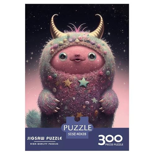 Süßes Monster-Puzzle, 300 Teile, für Erwachsene, Puzzle für Erwachsene und Jugendliche ab 12 Jahren, 300 Teile (40 x 28 cm) von WXMMoney