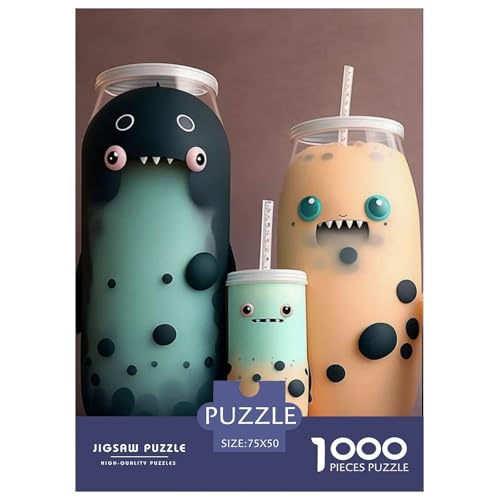 Süßes Monster-Puzzle für Erwachsene und Jugendliche, 1000 Teile, Puzzle für Erwachsene, Puzzles für Erwachsene, Lernspiel, Herausforderungsspielzeug, 1000 Teile (75 x 50 cm) von WXMMoney