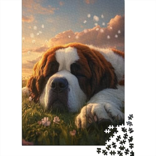 Tibetischer Mastiff - Holzpuzzle für Kinder mit 300 Teilen, Puzzle für Erwachsene, Familienspiele, Puzzle, Wanddekoration, 300 Teile (40 x 28 cm) von WXMMoney