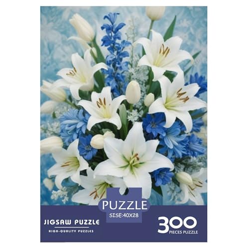 Tierkunst-Blumen-Puzzle, 300 Teile, Puzzle für Teenager, Geschenke, Holzpuzzle, Puzzle für Erwachsene, Lernspiele für zu Hause, DIY-Spielzeug, 300 Teile (40 x 28 cm) von WXMMoney