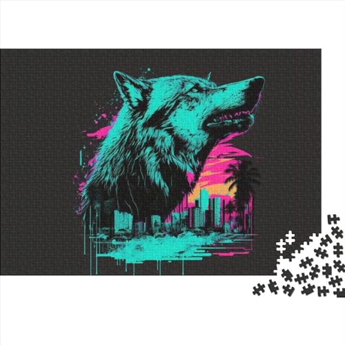 WXMMoney 1000-teiliges Puzzle Fox45 Puzzles für Erwachsene Holzspiele Puzzle-Herausforderungsspielzeug Weihnachts- und Geburtstagsgeschenke 1000 Stück (75 x 50 cm) von WXMMoney