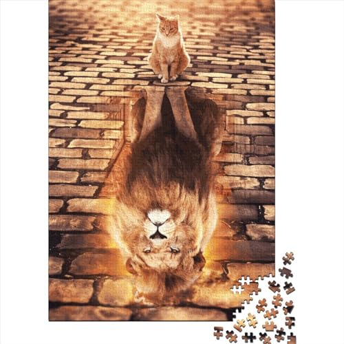 WXMMoney Art Lion Puzzle 1000 Teile, Erwachsene, Klassische Puzzle, Impossible Puzzle,Geschicklichkeitsspiel Für Die Ganze Familie Erwachsenenpuzzle Ab 14 Jahren Puzzel 1000pcs (75x50cm) von WXMMoney