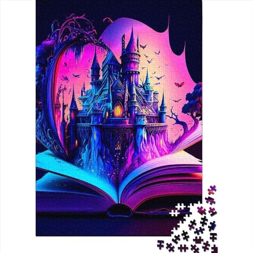 WXMMoney Castle in The Book Puzzle 300 Teile, Erwachsene, Klassische Puzzle, Impossible Puzzle,Geschicklichkeitsspiel Für Die Ganze Familie Erwachsenenpuzzle Ab 14 Jahren Puzzel 300pcs (40x28cm) von WXMMoney