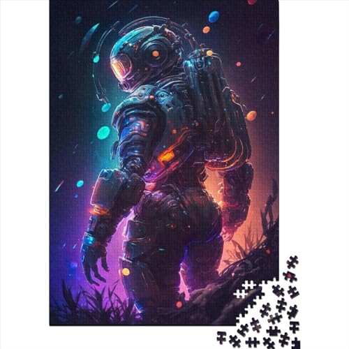 WXMMoney Colorful Astronaut1 500 Teile, Impossible Puzzle,Geschicklichkeitsspiel Für Die Ganze Familie, Erwachsenenpuzzle Ab 14 Jahren Puzzel 500pcs (52x38cm) von WXMMoney