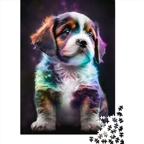 WXMMoney Cute Universe Puppy Puzzle 1000 Teile,Puzzle Für Erwachsene, Impossible Puzzle, Geschicklichkeitsspiel Für Die Ganze Familie,Puzzle Legespiel- Erwachsenenpuzzle Puzzel 1000pcs (75x50cm) von WXMMoney