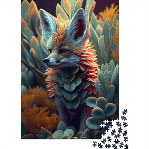 WXMMoney Forest Animals Fox Puzzle 300 Teile Für Erwachsene Und Kinder Ab 14 Jahren Für Stressabbauer Puzzel 300pcs (40x28cm) von WXMMoney