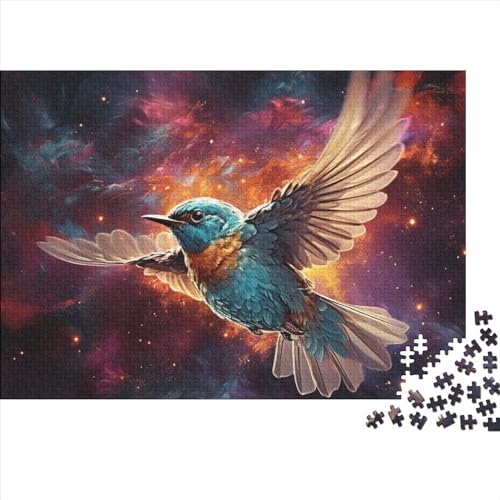 WXMMoney Galaxy-Kolibri-Puzzles, 300 Holzpuzzles, Geschenke für Erwachsene und Geschenke, Puzzle, Familienspiel, Spielzeug, 300 Teile (40 x 28 cm) von WXMMoney