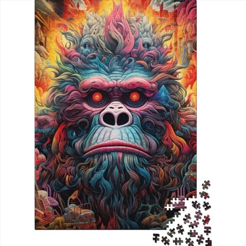 WXMMoney Gorilla 1000 Teile, Impossible Puzzle,Geschicklichkeitsspiel Für Die Ganze Familie, Erwachsenenpuzzle Ab 14 Jahren Puzzel 1000pcs (75x50cm) von WXMMoney