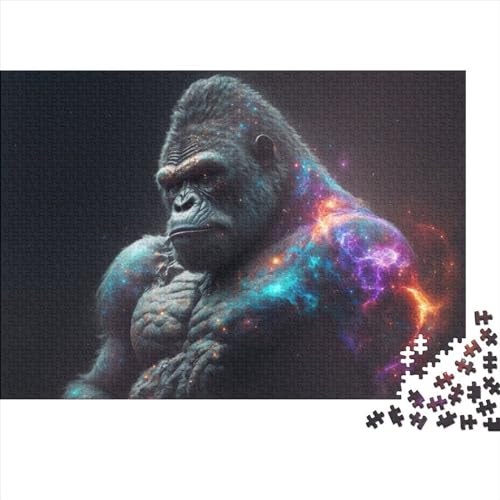 WXMMoney Gorilla96754 Puzzle, 1000 Teile, Puzzlespiel für Erwachsene und Holzpuzzle, Lernspielzeug, 1000 Teile (75 x 50 cm) von WXMMoney