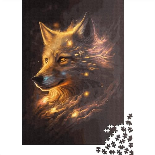 WXMMoney Nebula Wolf Puzzle 1000 Teile Erwachsener Kniffel Spaß Für Die Ganze Familie - Abwechslungsreiche 1000 Puzzleteilige Motive Puzzlespiel Erwachsene, Puzzel 1000pcs (75x50cm) von WXMMoney