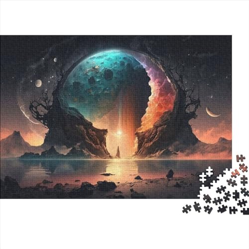 WXMMoney Puzzle 1000 Teile Puzzle für Erwachsene und Erwachsene, Fantasie, Bunte Landschaft, 5 Puzzle, intellektuelles Dekomprimieren, lustiges Spiel, 1000 Teile (75 x 50 cm) von WXMMoney