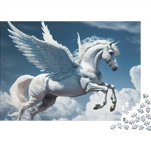 WXMMoney Puzzle mit fliegendem Pferd, 1000 Teile für Erwachsene, Puzzle für Erwachsene, 1000 Teile, Lernspiele, 1000 Teile (75 x 50 cm) von WXMMoney