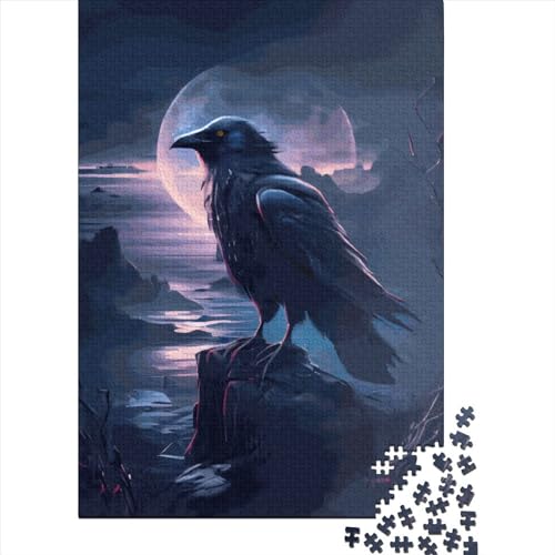 WXMMoney Raven Animal Art 1000 Teile Puzzle Für Erwachsene Und Kinder Ab 14 Jahren Puzzel 1000pcs (75x50cm) von WXMMoney