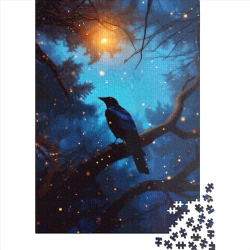 WXMMoney Raven Animal Art Puzzle 1000 Teile Erwachsener Kniffel Spaß Für Die Ganze Familie - Abwechslungsreiche 1000 Puzzleteilige Motive Puzzlespiel Erwachsene, Puzzel 1000pcs (75x50cm) von WXMMoney