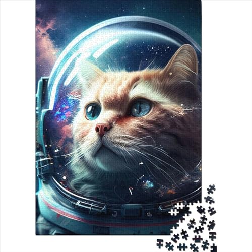 WXMMoney Space Cat Universe Puzzle 1000 Teile Erwachsener Kniffel Spaß Für Die Ganze Familie - Abwechslungsreiche 1000 Puzzleteilige Motive Puzzlespiel Erwachsene, Puzzel 1000pcs (75x50cm) von WXMMoney