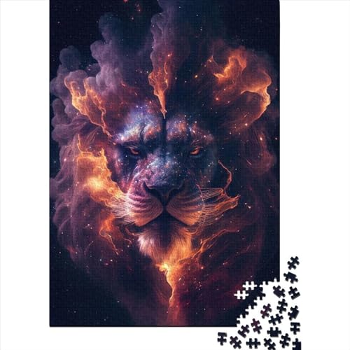 WXMMoney Star Sovereign Lion Puzzle 1000 Teile Erwachsener Kniffel Spaß Für Die Ganze Familie - Abwechslungsreiche 1000 Puzzleteilige Motive Puzzle Erwachsene, Puzzel 1000pcs (75x50cm) von WXMMoney