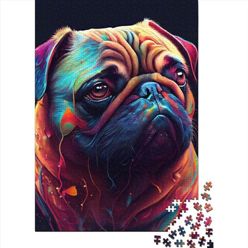 WXMMoney The Loyal Dog 300 Teile, Impossible Puzzle,Geschicklichkeitsspiel Für Die Ganze Familie, Erwachsenenpuzzle Ab 14 Jahren Puzzel 300pcs (40x28cm) von WXMMoney