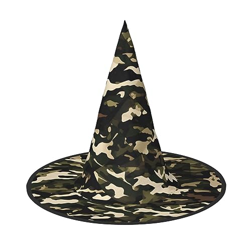 3 Stück Camo Hexenhut 38,1 cm großer Hexenhut für Hexenkostüm Zauberer Hut Neuheit Cosplay Zubehör von WYCZHY