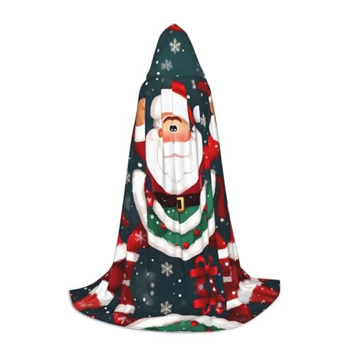 Frohe Weihnachten Weihnachtsmann Kapuzenumhang Mantel Winter Warm Lange Umhang Cosplay Kostüme Oberbekleidung Karneval Hoodies Capes von WYCZHY