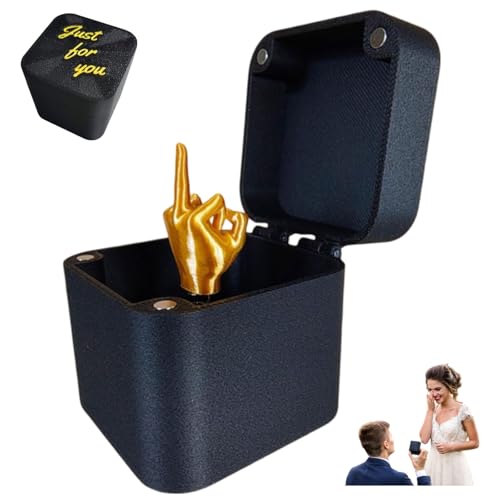 WYFDMNN Mittelfinger-Überraschungsgeschenkbox, Mittelfinger in Einer Box, Lustige Mittelfingerbox, Streichgeschenke, Überraschungsstreich-Pop-up-Geschenk for Erwachsene, Mittelfingergeschenke(1PCS) von WYFDMNN