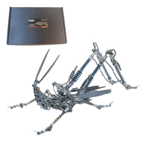 WYFTOY 3D Metall Insektenpuzzle für Erwachsene, Steampunk Mechanische Grashüpfer Modellbausätze, DIY Metall-Puzzle-Puzzle-Buliding Kits (600 + PCS) von WYFTOY