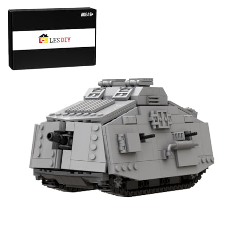 WYFTOY A7V Panzer Militär-Modell Bausatz, Deutscher Schwerer Kampfpanzer aus dem 1. Weltkrieg, Dunkle ABS Bausteine mit QR-Anleitung, STEM Modellbau für Erwachsene & Jugendliche ab 16+ (647 Teile) WYFTOY A7V Panzer Militär-Modell Bausatz, Deutscher Schwerer Kampfpanzer aus dem 1. Weltkrieg, Dunkle ABS Bausteine mit QR-Anleitung, STEM Modellbau für Erwachsene & Jugendliche ab 16+ (647 Teile) von WYFTOY