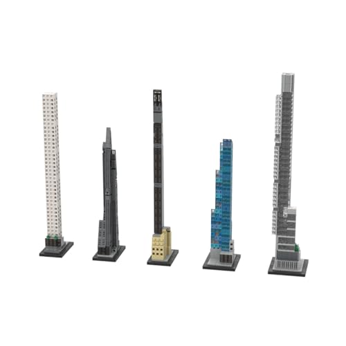 WYFTOY Billionaires Supertalls Manhattan Skyline View Bausteine-Set, 2095 Teile von WYFTOY